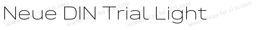 Neue DIN Trial Light字体转换